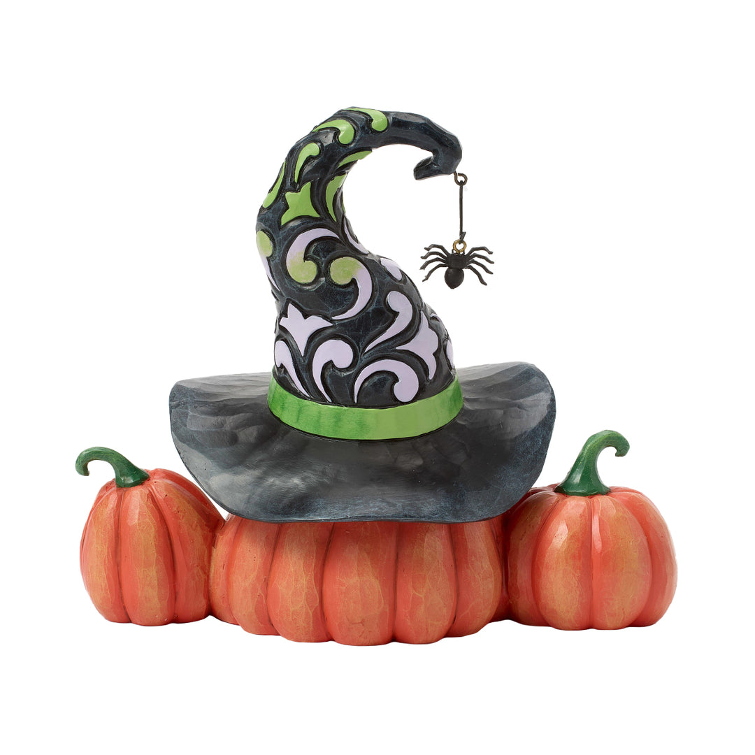 Jim Shore Heartwood Creek: Joined Jack-O-Lanterns Lit Figurine sparkle-castle