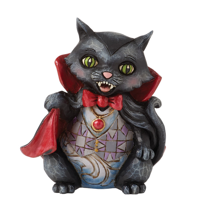 Jim Shore Heartwood Creek: Vampire Cat Miniature Figurine sparkle-castle