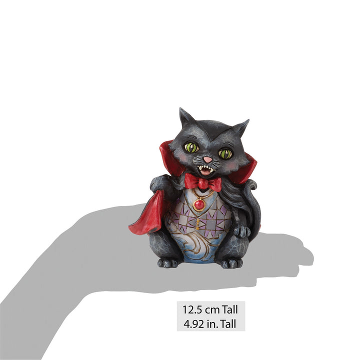 Jim Shore Heartwood Creek: Vampire Cat Miniature Figurine sparkle-castle