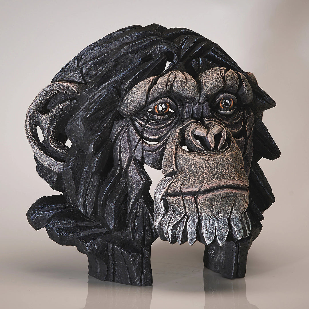 Edge Sculpture: Chimpanzee Bust sparkle-castle