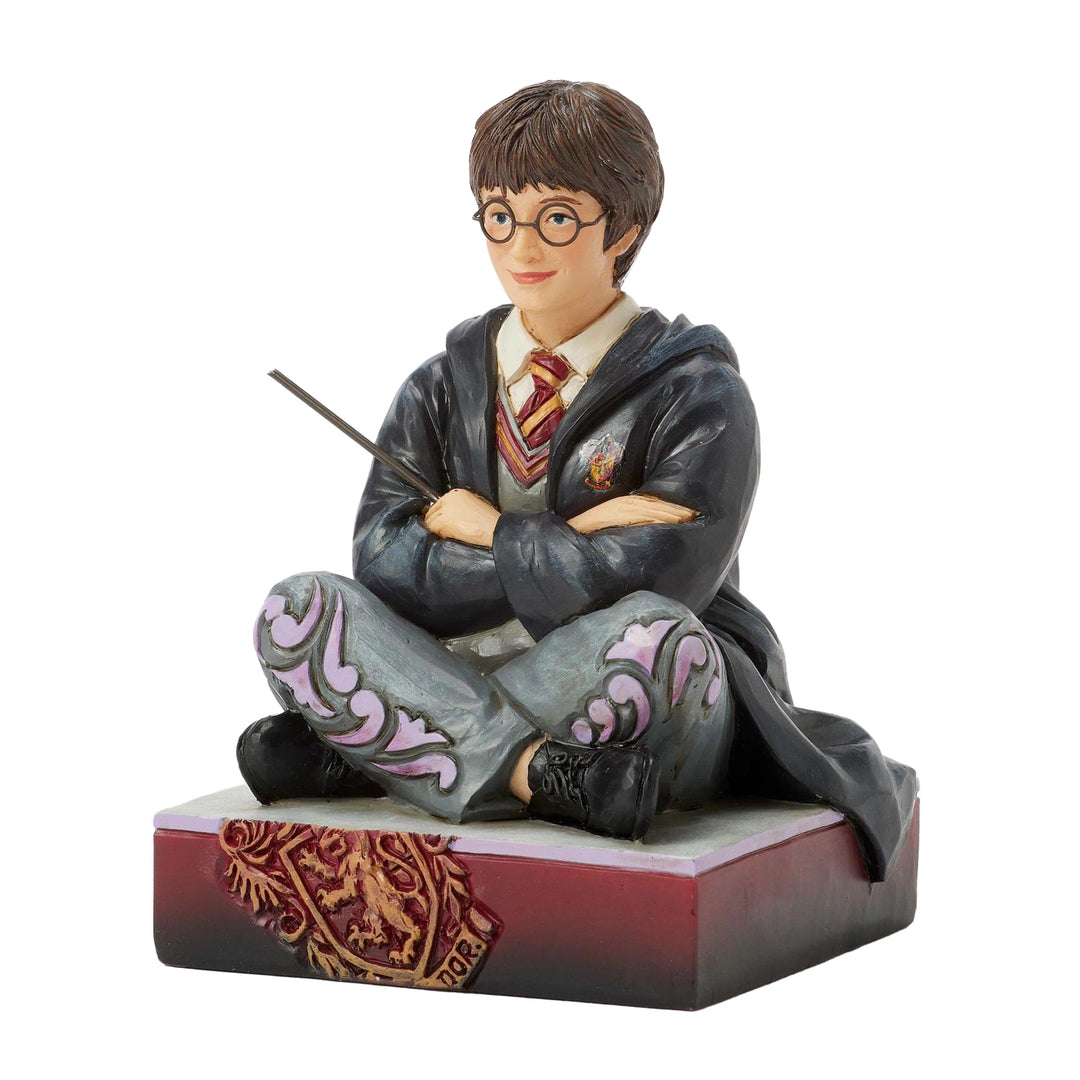 Jim Shore Harry Potter: Harry Potter with Wand Figurine sparkle-castle