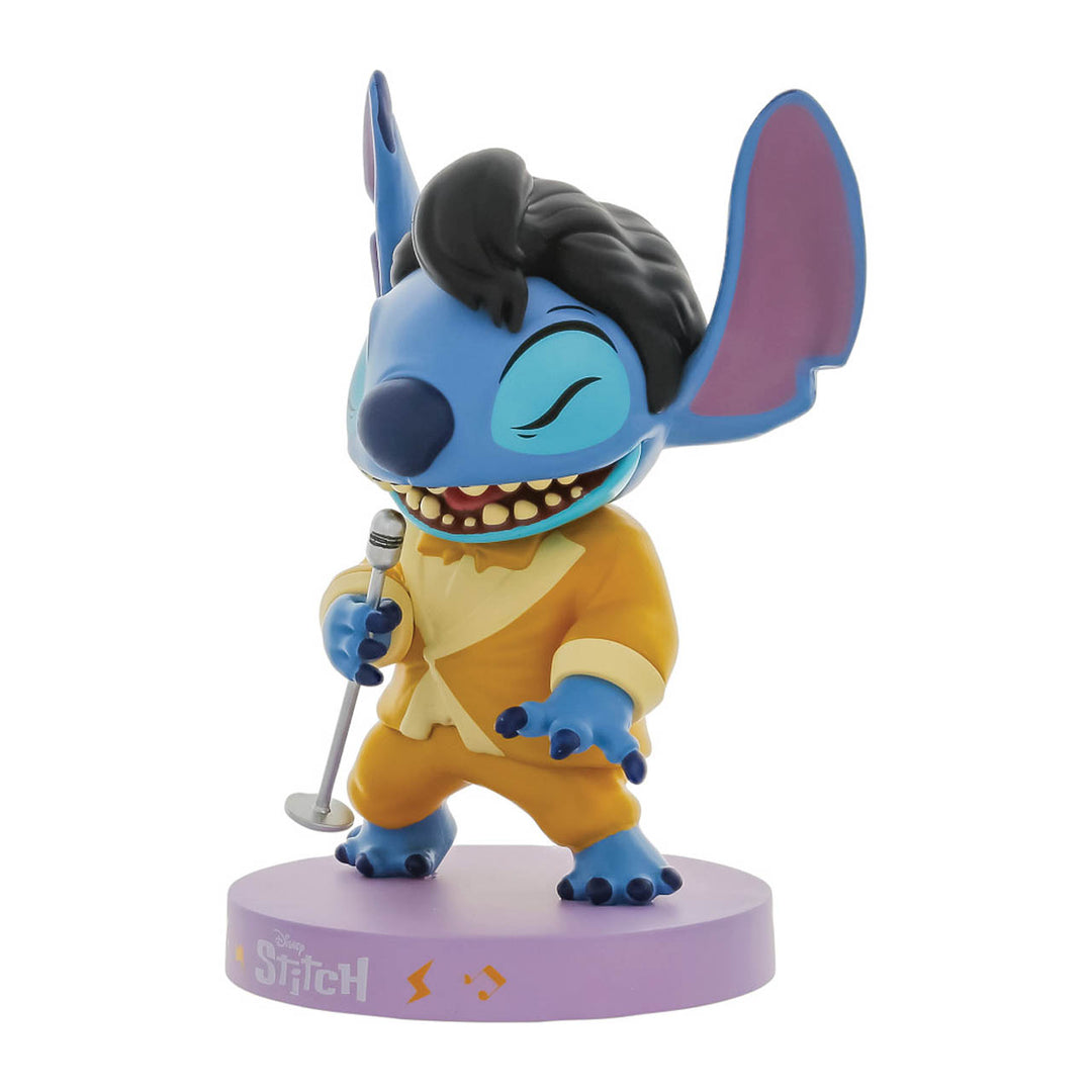 Grand Jester Studios: Elvis Stitch In Gold Lamé Suit Figurine sparkle-castle