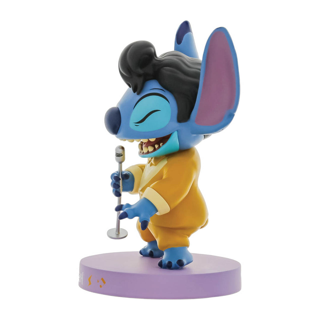 Grand Jester Studios: Elvis Stitch In Gold Lamé Suit Figurine sparkle-castle