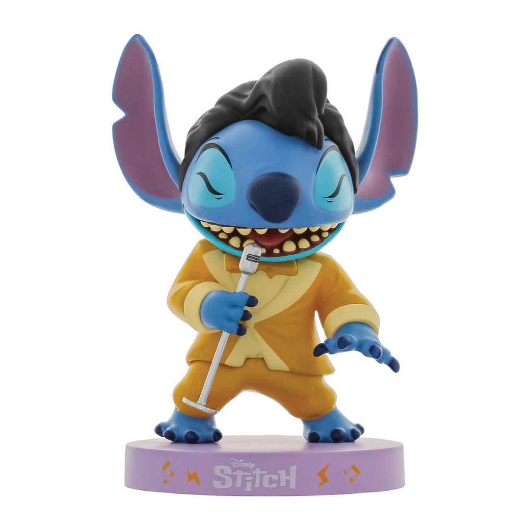 Grand Jester Studios: Elvis Stitch In Gold Lamé Suit Figurine sparkle-castle