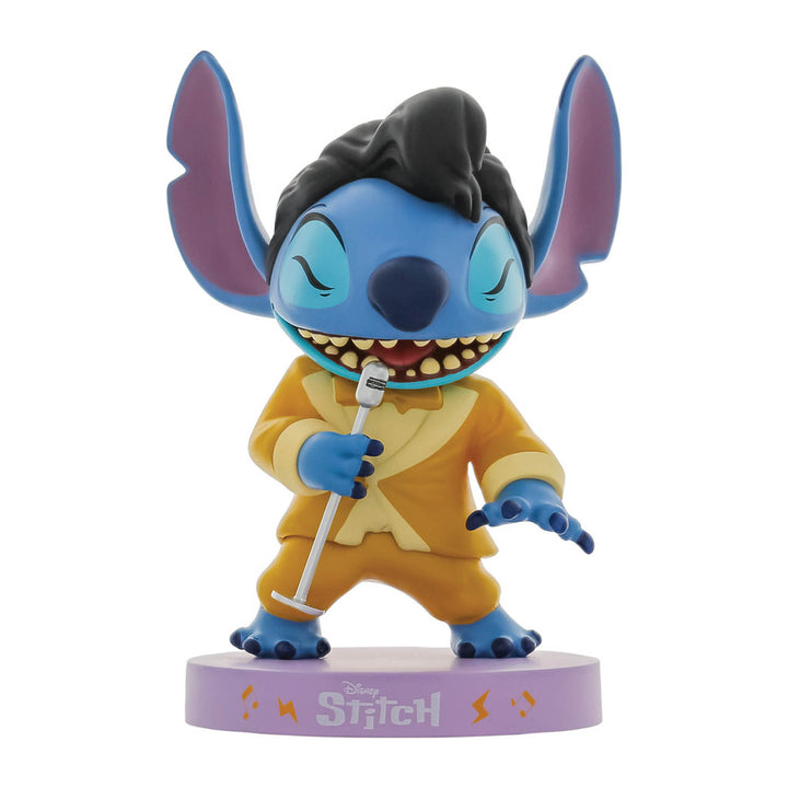 Grand Jester Studios: Elvis Stitch In Gold Lamé Suit Figurine sparkle-castle