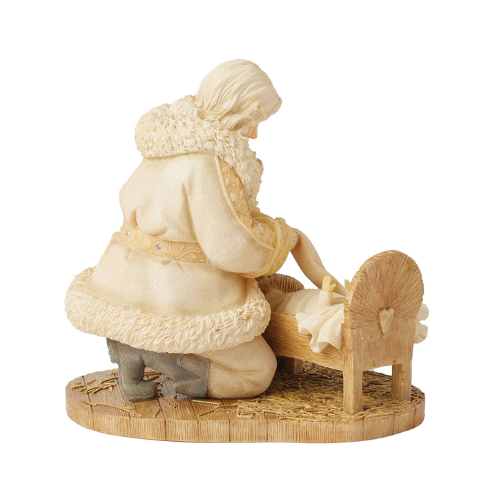 Foundations Santa With Baby Jesus Figurine sparkle-castle