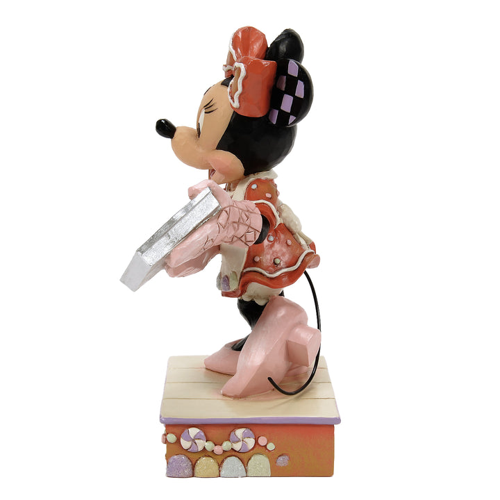 Jim Shore Disney Traditions: Minnie With Gingerbread Cookies Figurine sparkle-castle