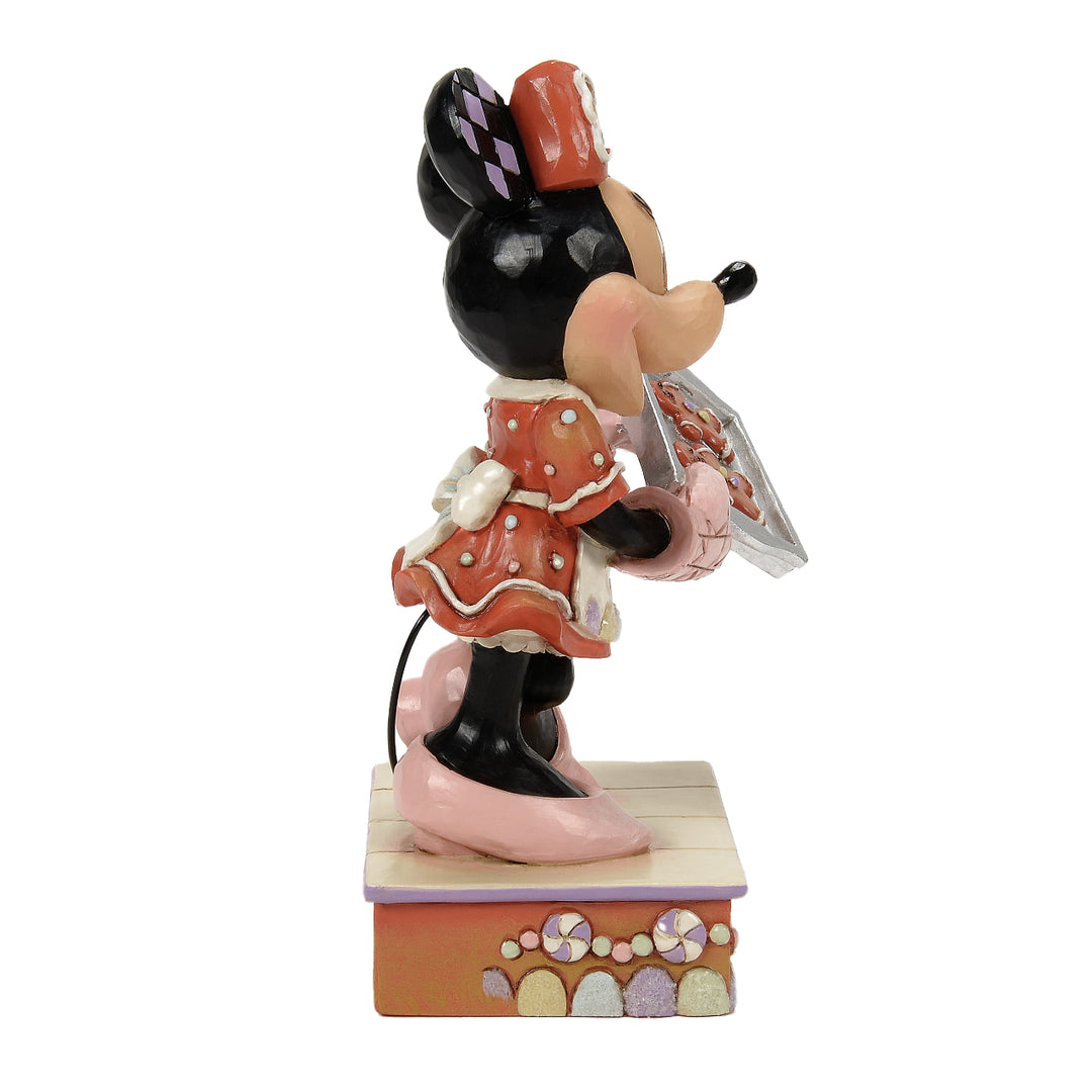 Jim Shore Disney Traditions: Minnie With Gingerbread Cookies Figurine sparkle-castle