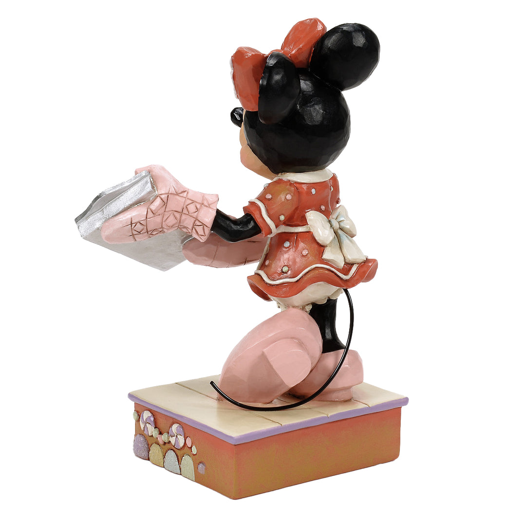 Jim Shore Disney Traditions: Minnie With Gingerbread Cookies Figurine sparkle-castle