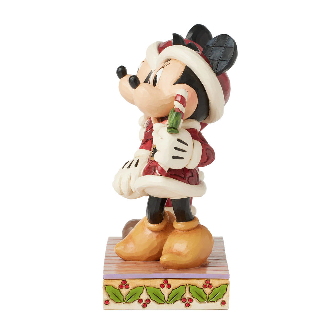 Jim Shore Disney Traditions: Mickey & Minnie Candy Canes Figurine sparkle-castle