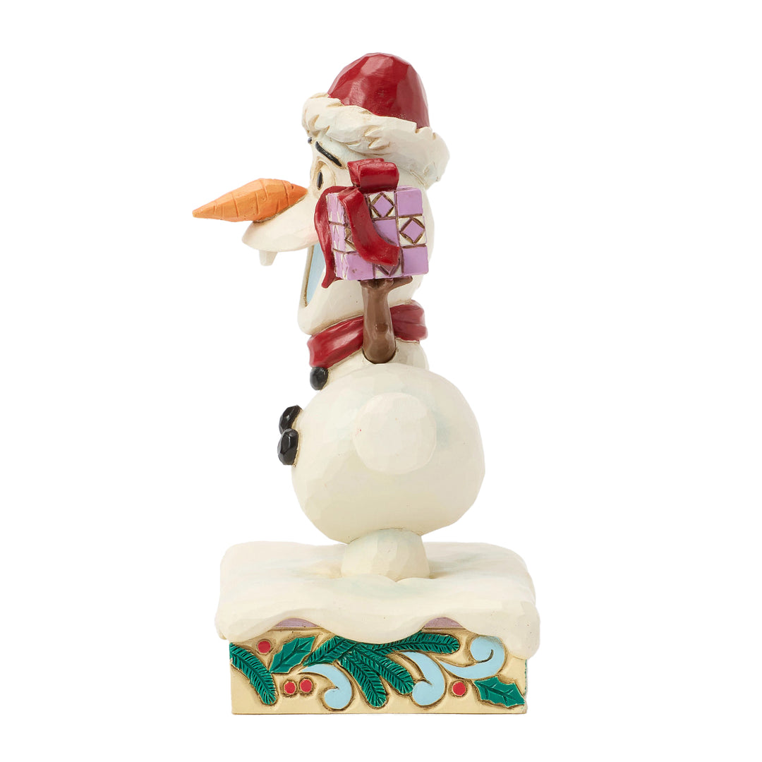 Jim Shore Disney Traditions: Christmas Olaf Personality Pose Figurine sparkle-castle