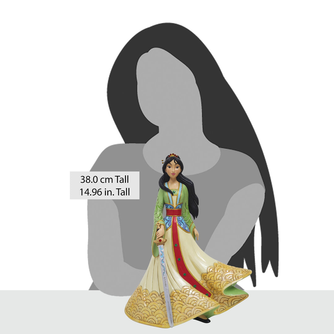 Jim Shore Disney Traditions: Mulan Deluxe 9th In Series Figurine sparkle-castle