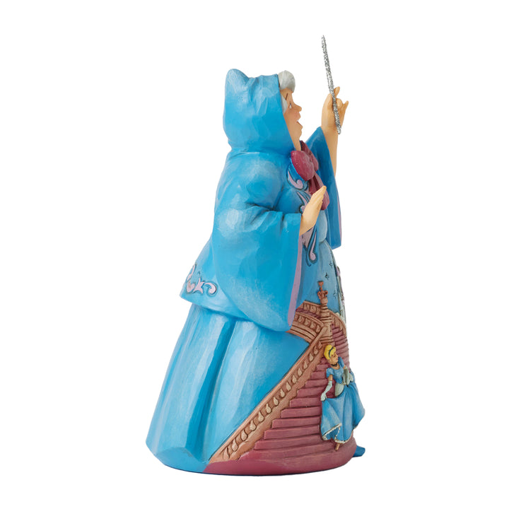 Jim Shore Disney Traditions: Fairy Godmother Figurine sparkle-castle