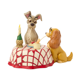 Jim Shore Disney Traditions: Lady & The Tramp Spaghetti Scene Figurine sparkle-castle