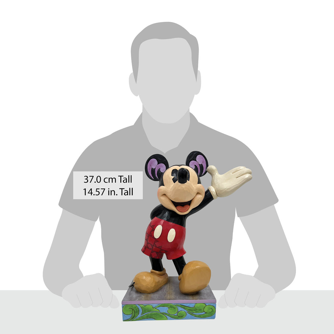 Jim Shore Disney Traditions: Everyday Mickey Big Figurine sparkle-castle