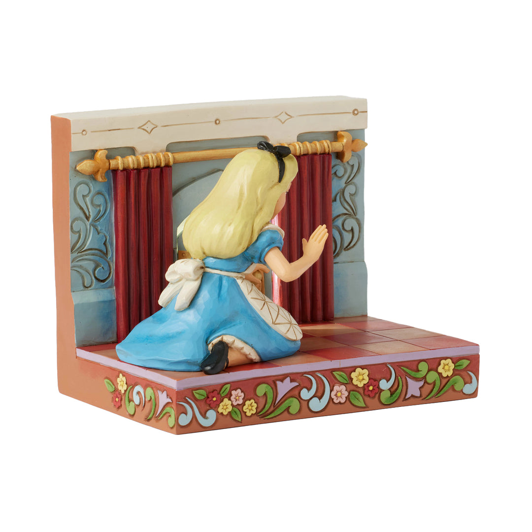 Jim Shore Disney Traditions: Alice in Wonderland LED Door Figurine sparkle-castle