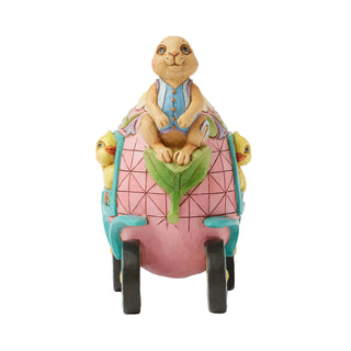 Jim Shore Heartwood Creek: 2nd Annual Bunnies On Parade Egg Carriage Figurine sparkle-castle