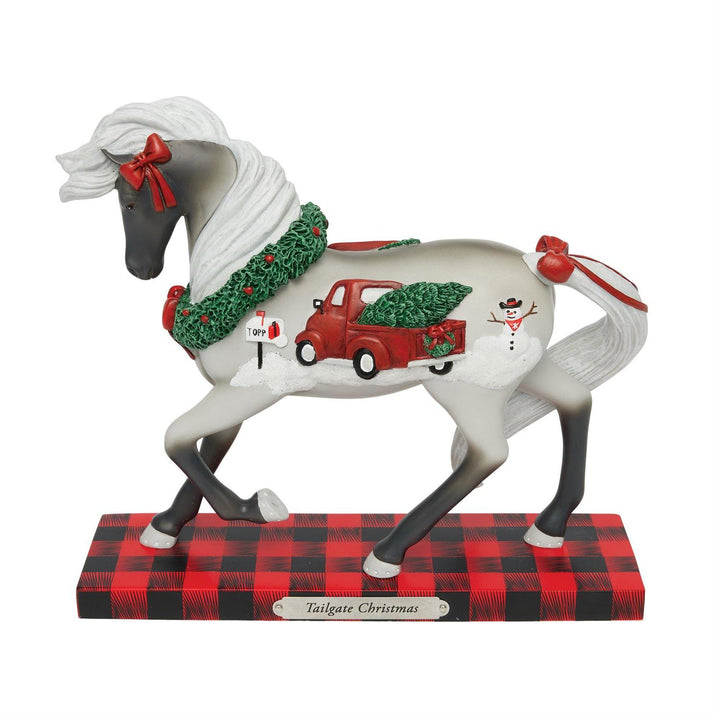 Trail of Painted Ponies: Tailgate Christmas Figurine sparkle-castle