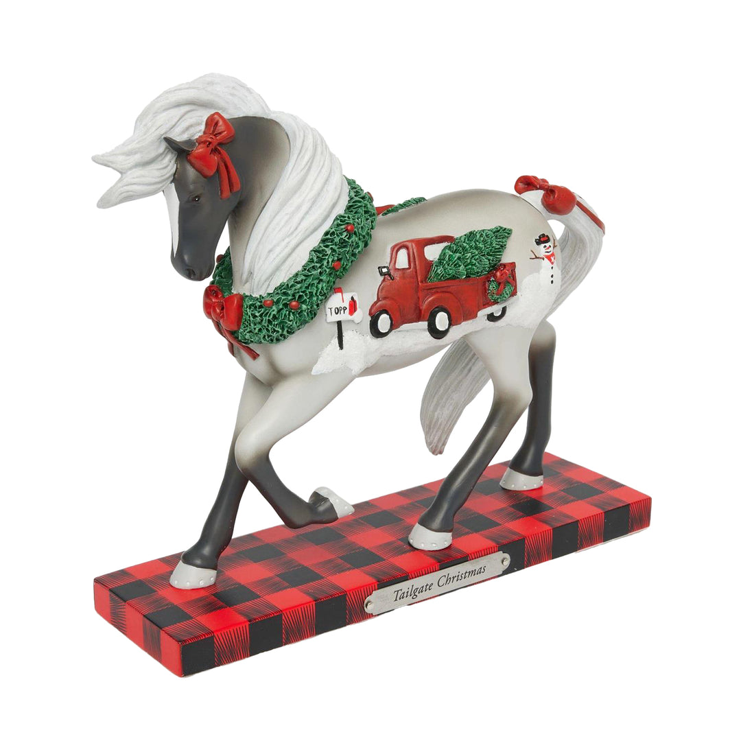 Trail of Painted Ponies: Tailgate Christmas Figurine sparkle-castle