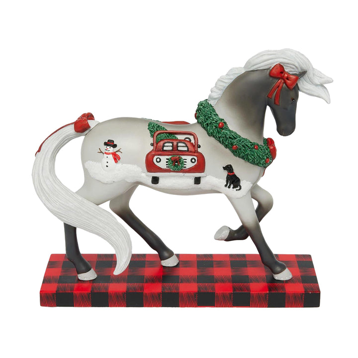 Trail of Painted Ponies: Tailgate Christmas Figurine sparkle-castle