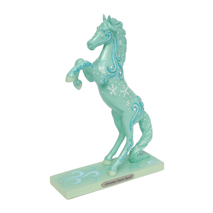 Trail of Painted Ponies: Christmas Season Squall Figurine sparkle-castle