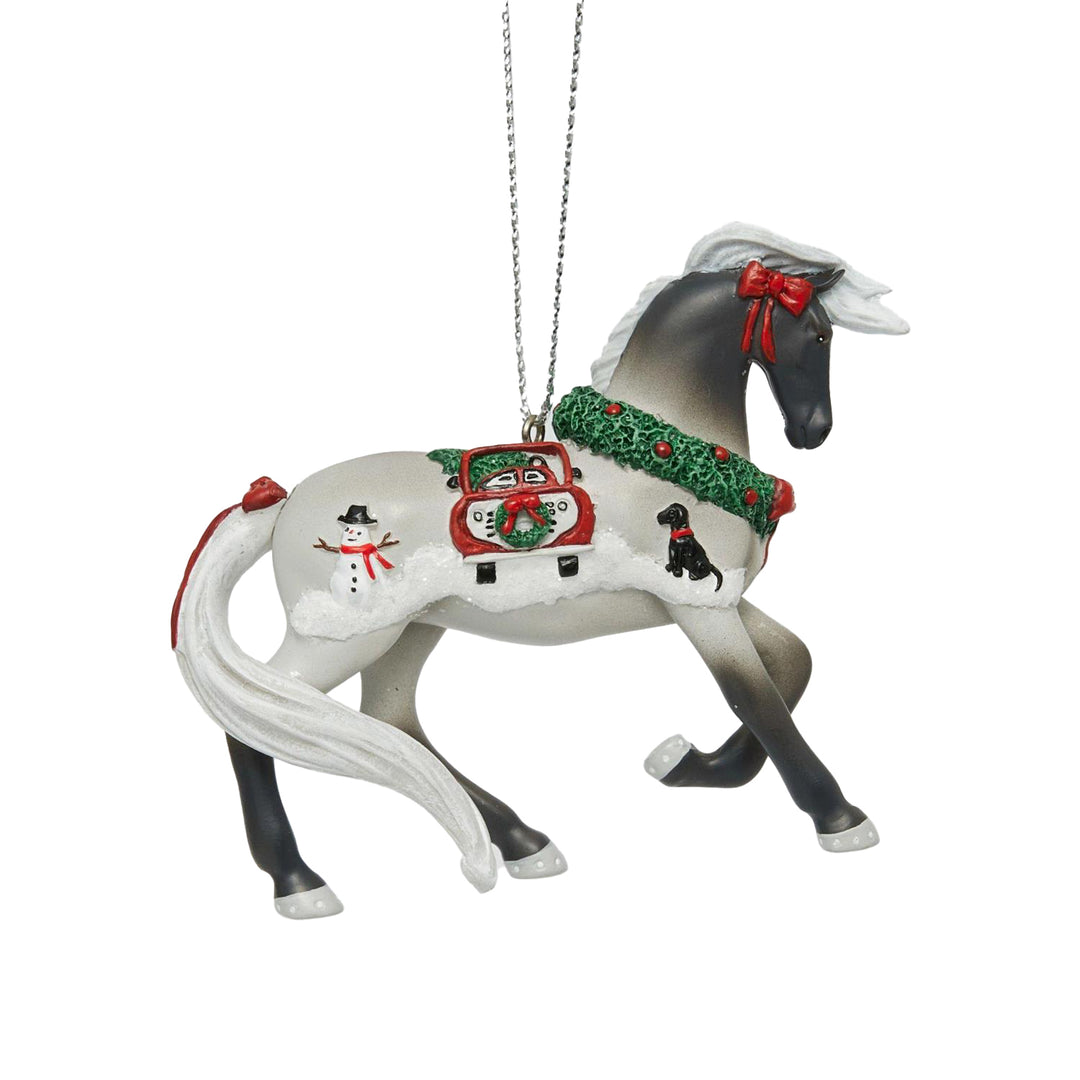 Trail of Painted Ponies: Tailgate Christmas Hanging Ornament sparkle-castle