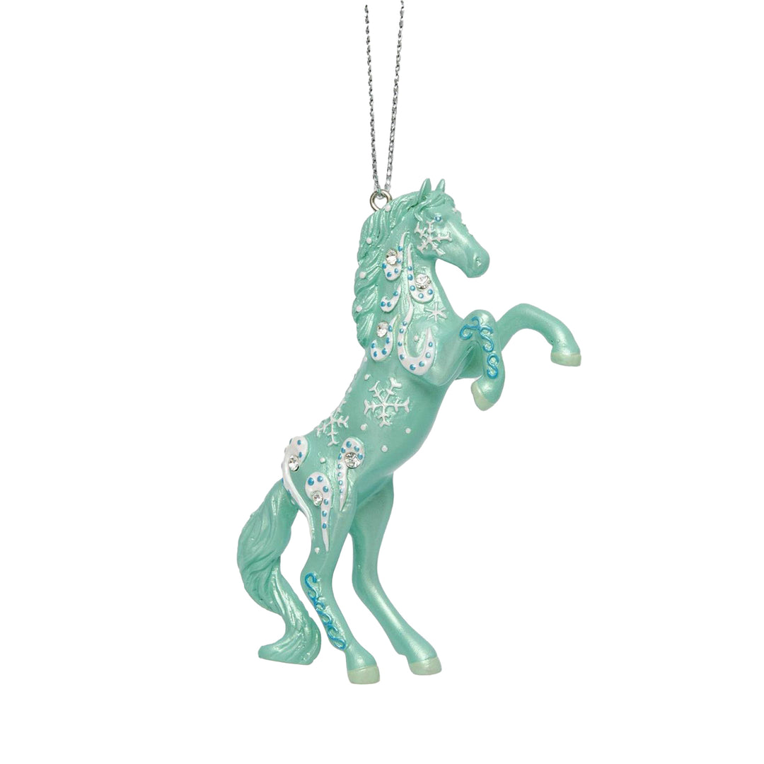 Trail of Painted Ponies: Christmas Season Squall Hanging Ornament sparkle-castle