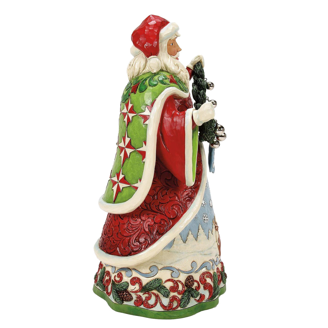 Jim Shore Heartwood Creek: 3rd Annual Collector's Edition Santa With Deer Scene Figurine sparkle-castle