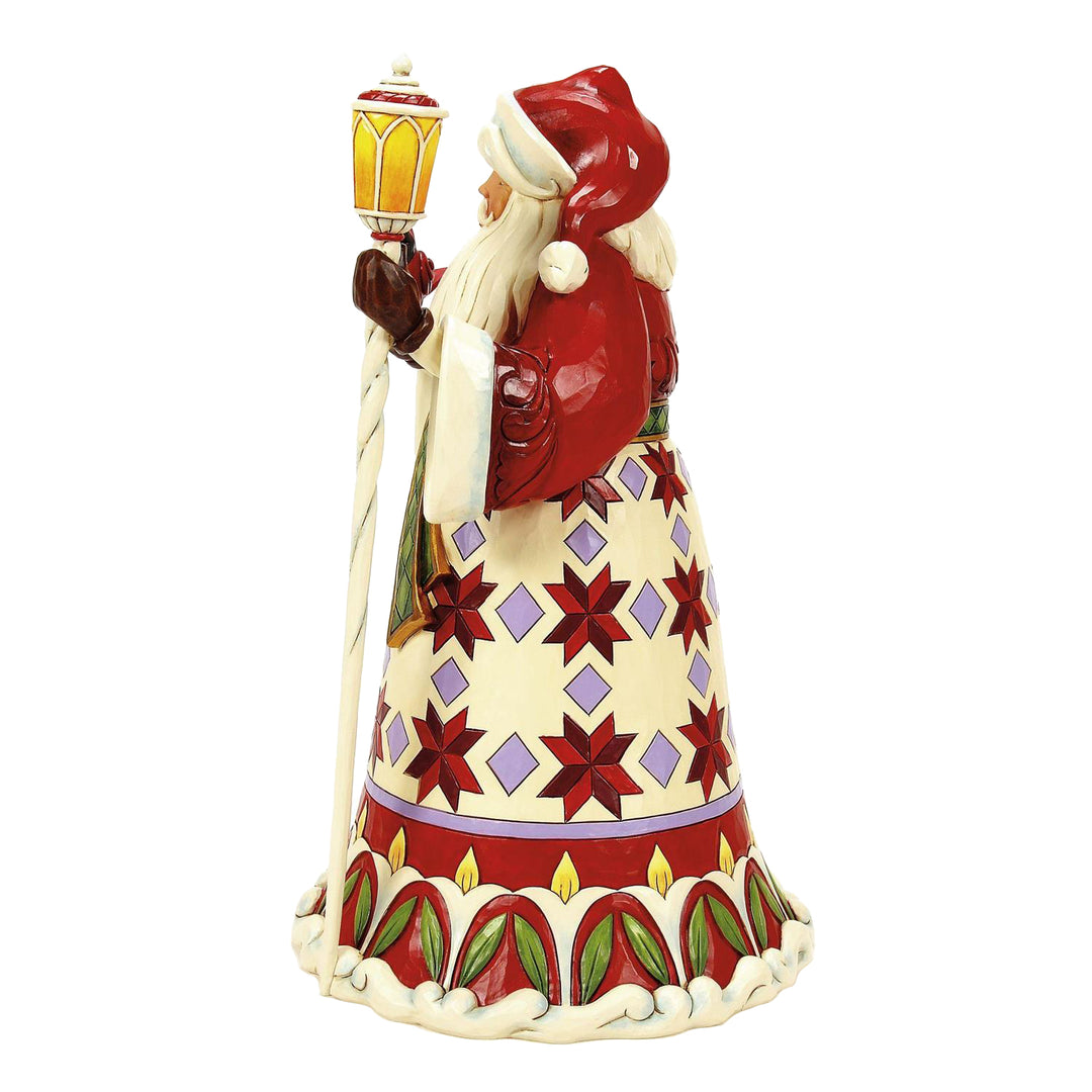 Jim Shore Heartwood Creek: Santa with Cardinal on Hand Figurine sparkle-castle