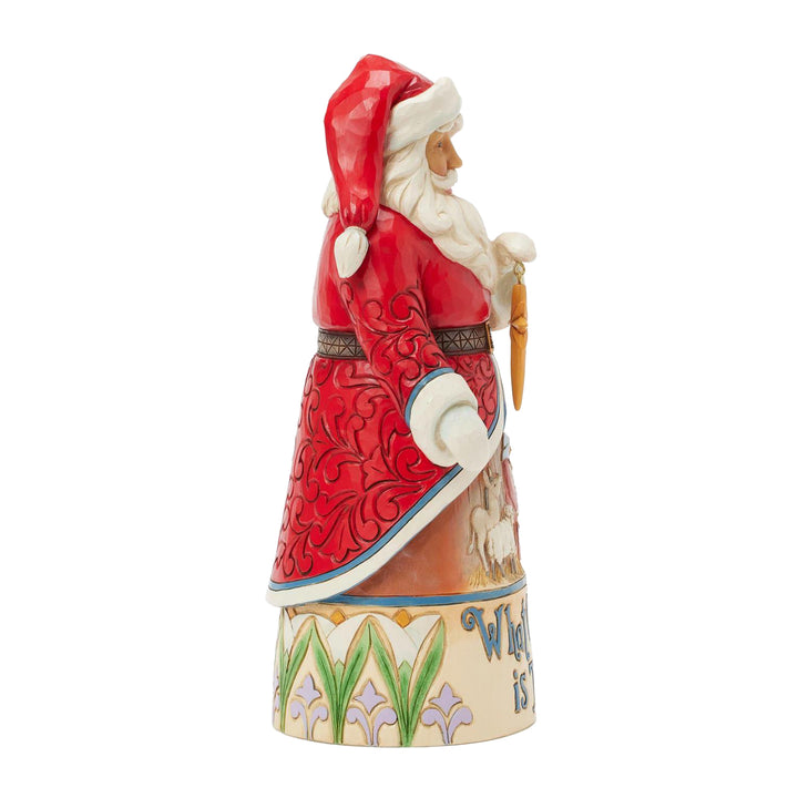 Jim Shore Heartwood Creek: 19th Annual Caroling Santa What Child Is This Figurine sparkle-castle