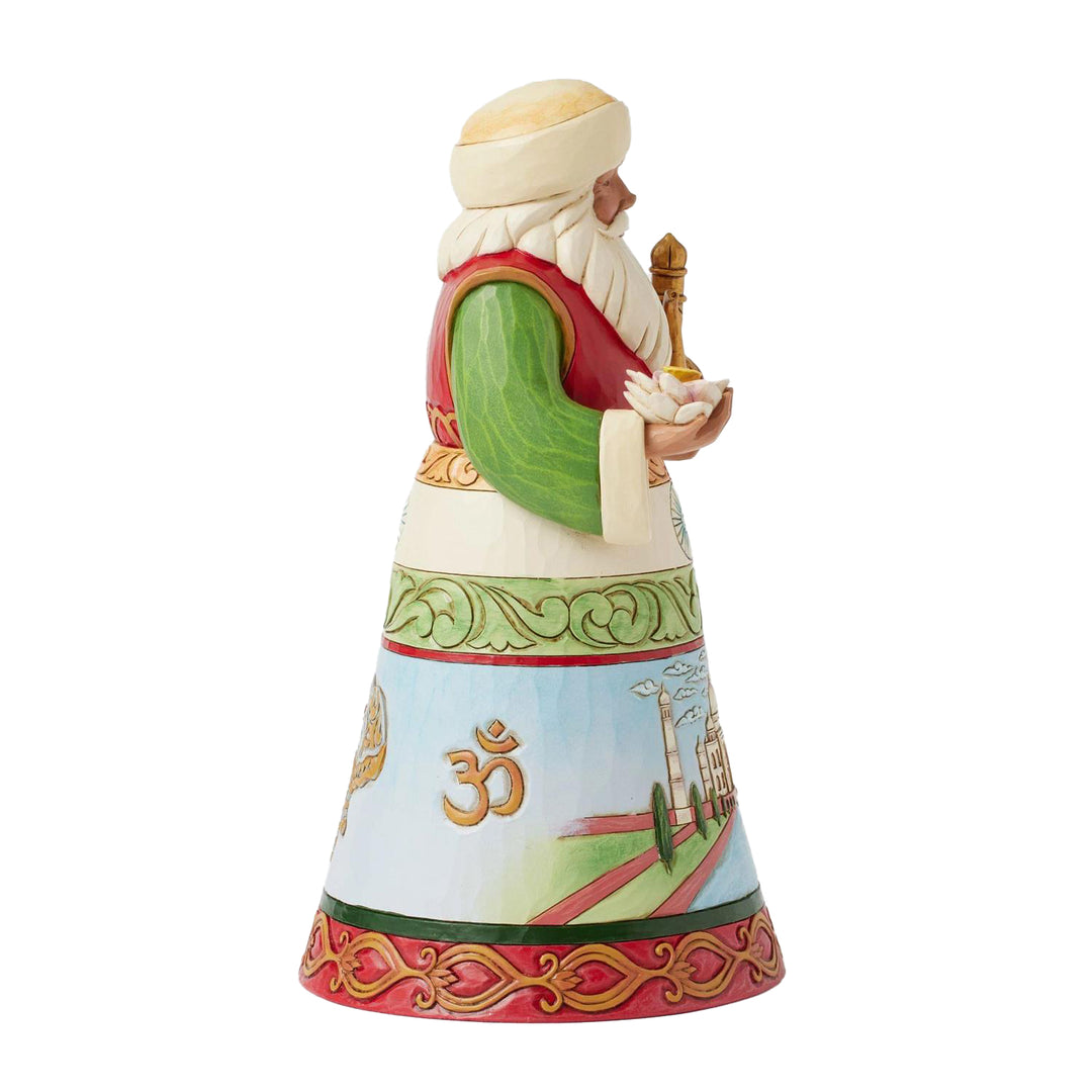 Jim Shore Heartwood Creek: India Santa Figurine sparkle-castle