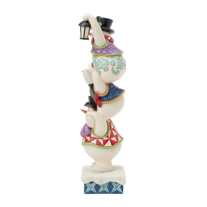 Jim Shore Heartwood Creek: Stacked Snowmen Figurine sparkle-castle