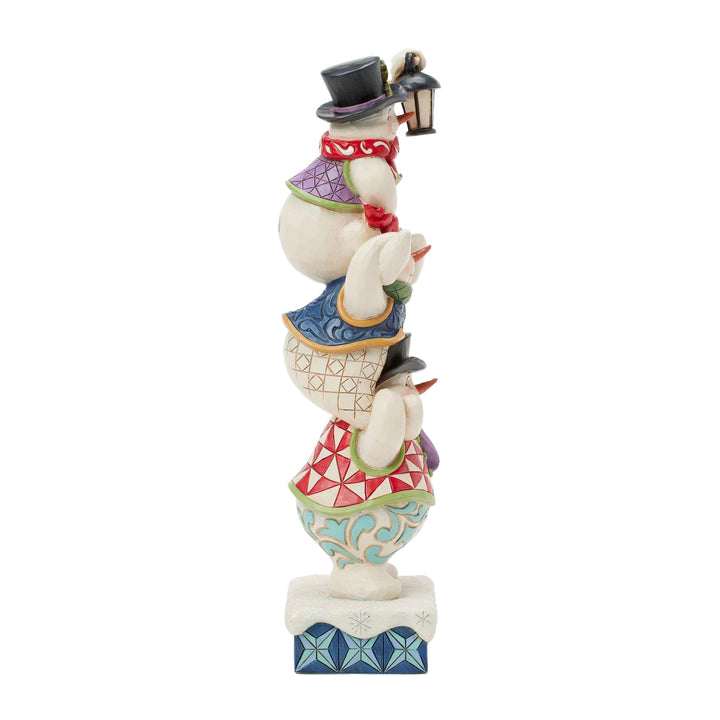 Jim Shore Heartwood Creek: Stacked Snowmen Figurine sparkle-castle