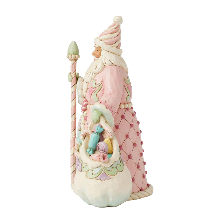 Jim Shore Heartwood Sweets: Santa With Sack Of Candy Figurine sparkle-castle