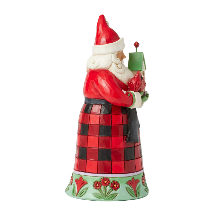 Jim Shore Heartwood Creek: Highland Glen Santa With Cardinals Figurine sparkle-castle