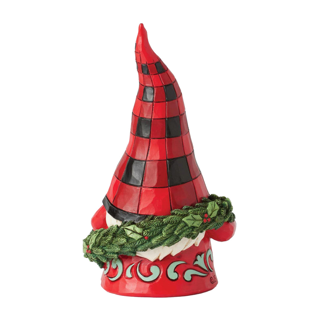 Jim Shore Heartwood Creek: Highland Glen Gnome With Large Wreath Figurine sparkle-castle