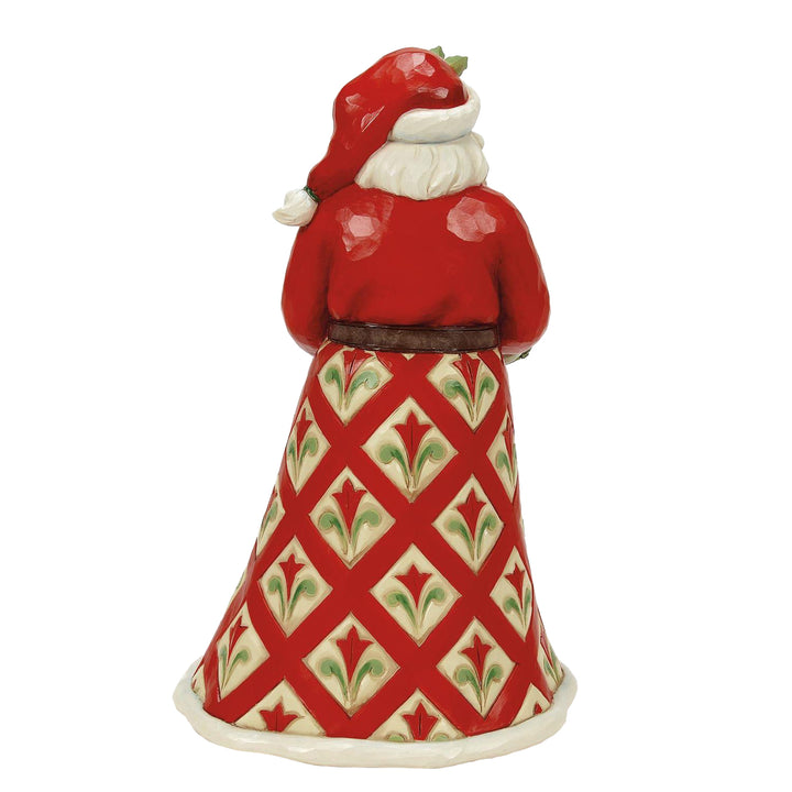 Jim Shore Heartwood Creek: Christmas at the Lodge Santa With Wreath Figurine sparkle-castle