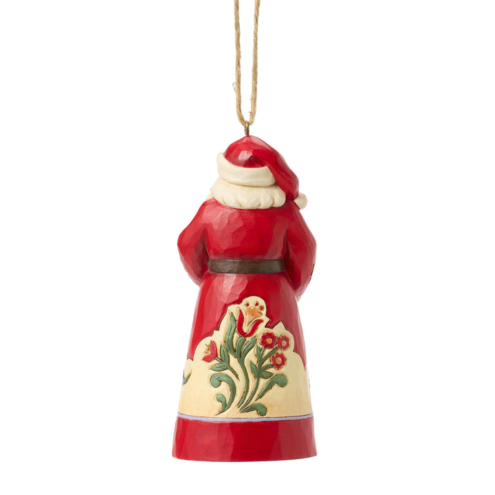 Jim Shore Heartwood Creek: Santa With Pets Hanging Ornament sparkle-castle