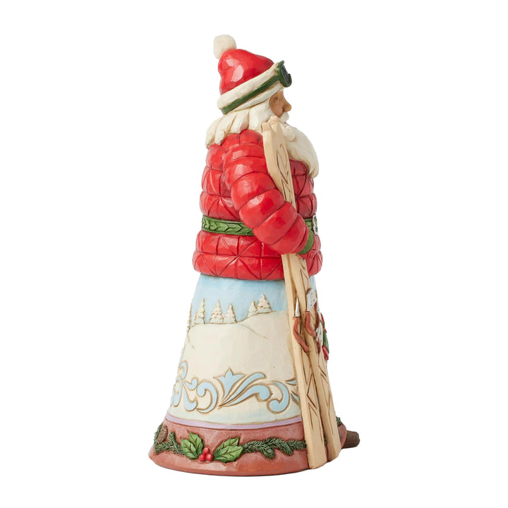 Jim Shore Heartwood Creek: Christmas at the Lodge Santa With Skies Figurine sparkle-castle