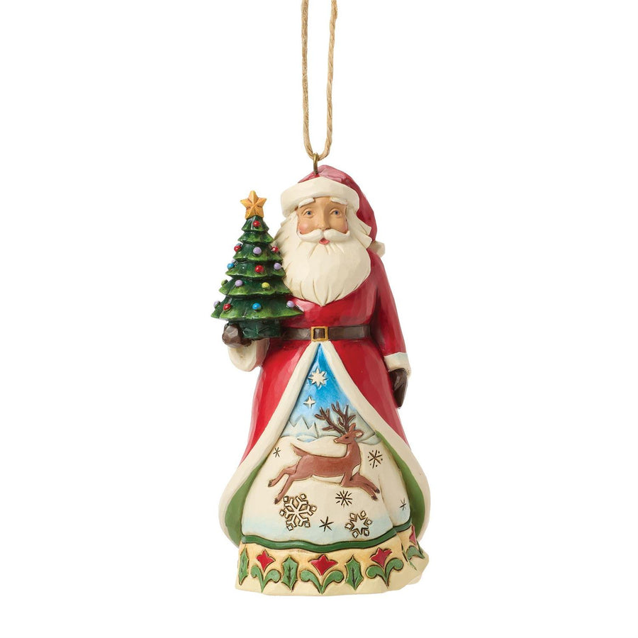 Jim Shore Heartwood Creek: Santa Vintage Christmas Hanging Ornament sparkle-castle