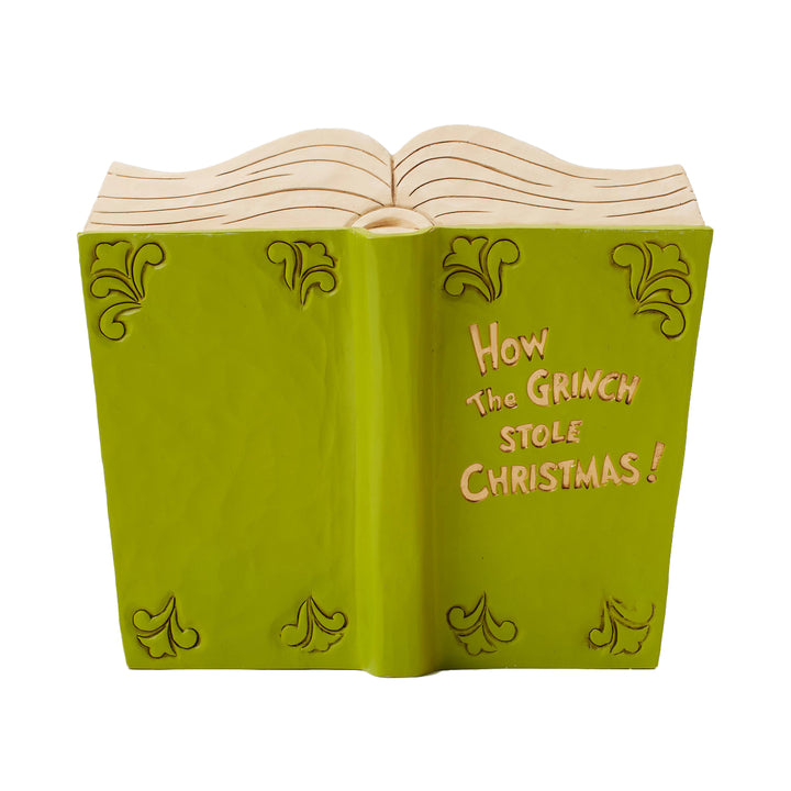 Jim Shore The Grinch: Grinch with Max and Cindy Lou Storybook Figurine sparkle-castle