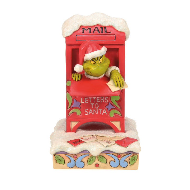 Jim Shore The Grinch: Grinch in Mailbox Figurine sparkle-castle