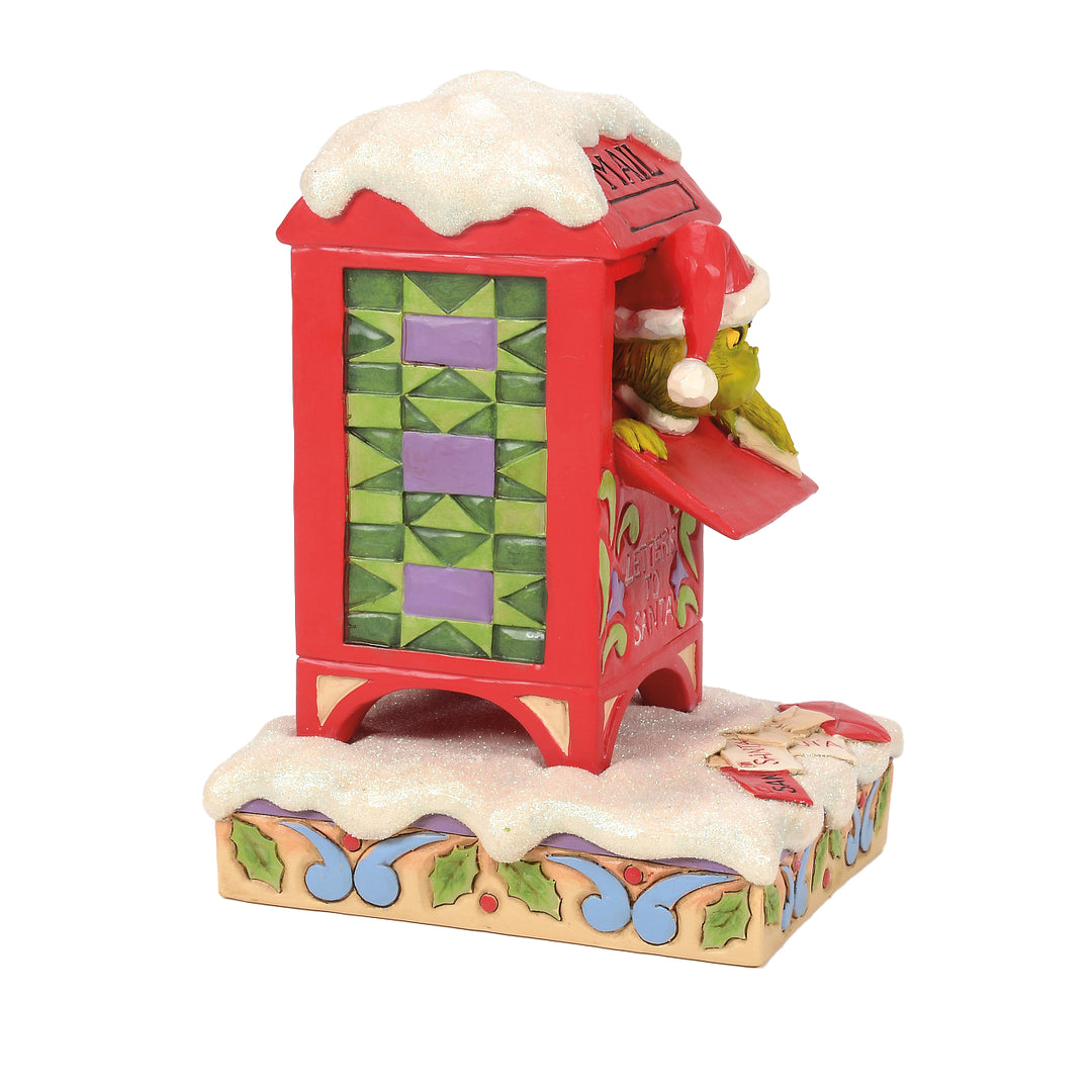 Jim Shore The Grinch: Grinch in Mailbox Figurine sparkle-castle