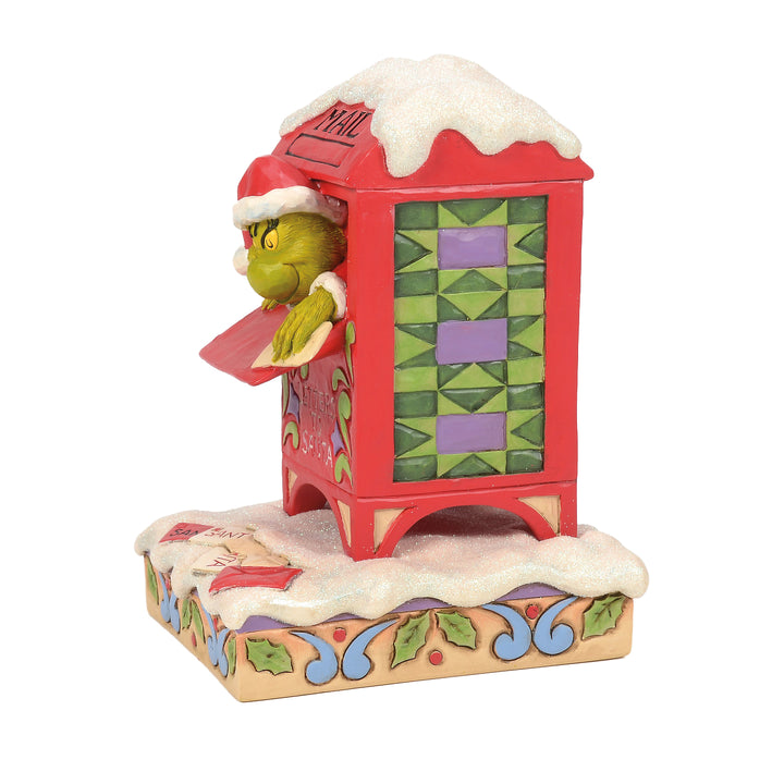 Jim Shore The Grinch: Grinch in Mailbox Figurine sparkle-castle