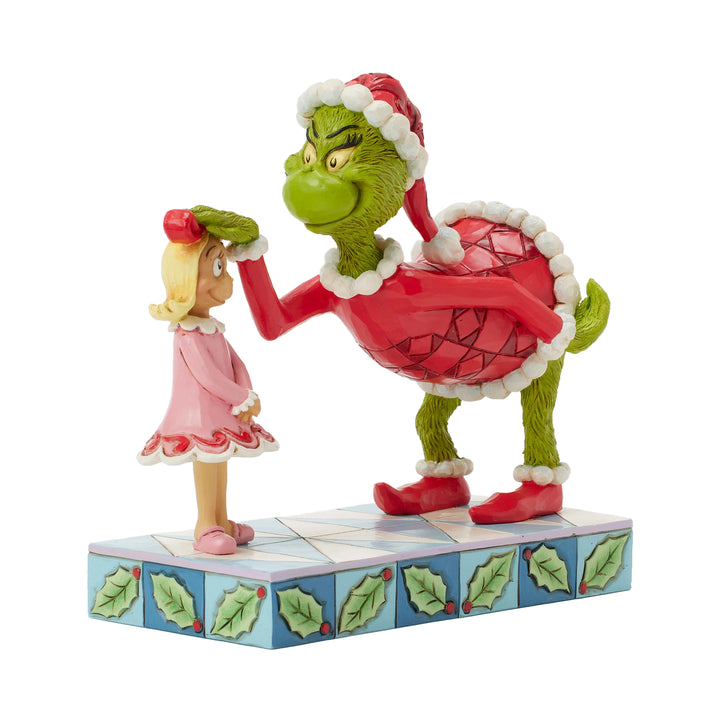 Jim Shore The Grinch: Grinch Patting Cindy Lou's Head Figurine sparkle-castle