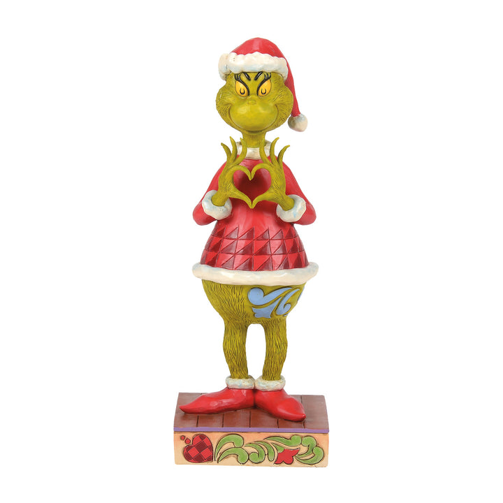 Jim Shore The Grinch: Grinch with Heart Hands Figurine sparkle-castle