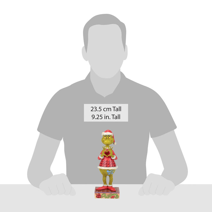 Jim Shore The Grinch: Grinch with Heart Hands Figurine sparkle-castle