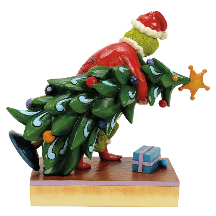 Jim Shore The Grinch: Grinch Steeling Christmas Tree Figurine sparkle-castle