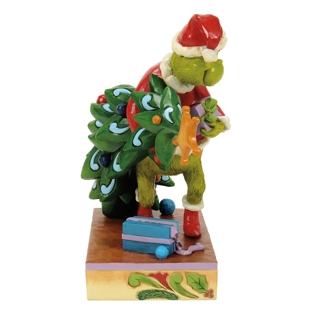 Jim Shore The Grinch: Grinch Steeling Christmas Tree Figurine sparkle-castle