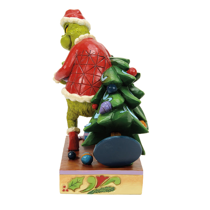 Jim Shore The Grinch: Grinch Steeling Christmas Tree Figurine sparkle-castle